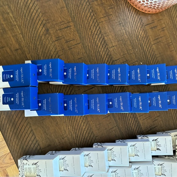 Blue and White Candle Accents for Elegant Home Decor - Picture 2 of 9